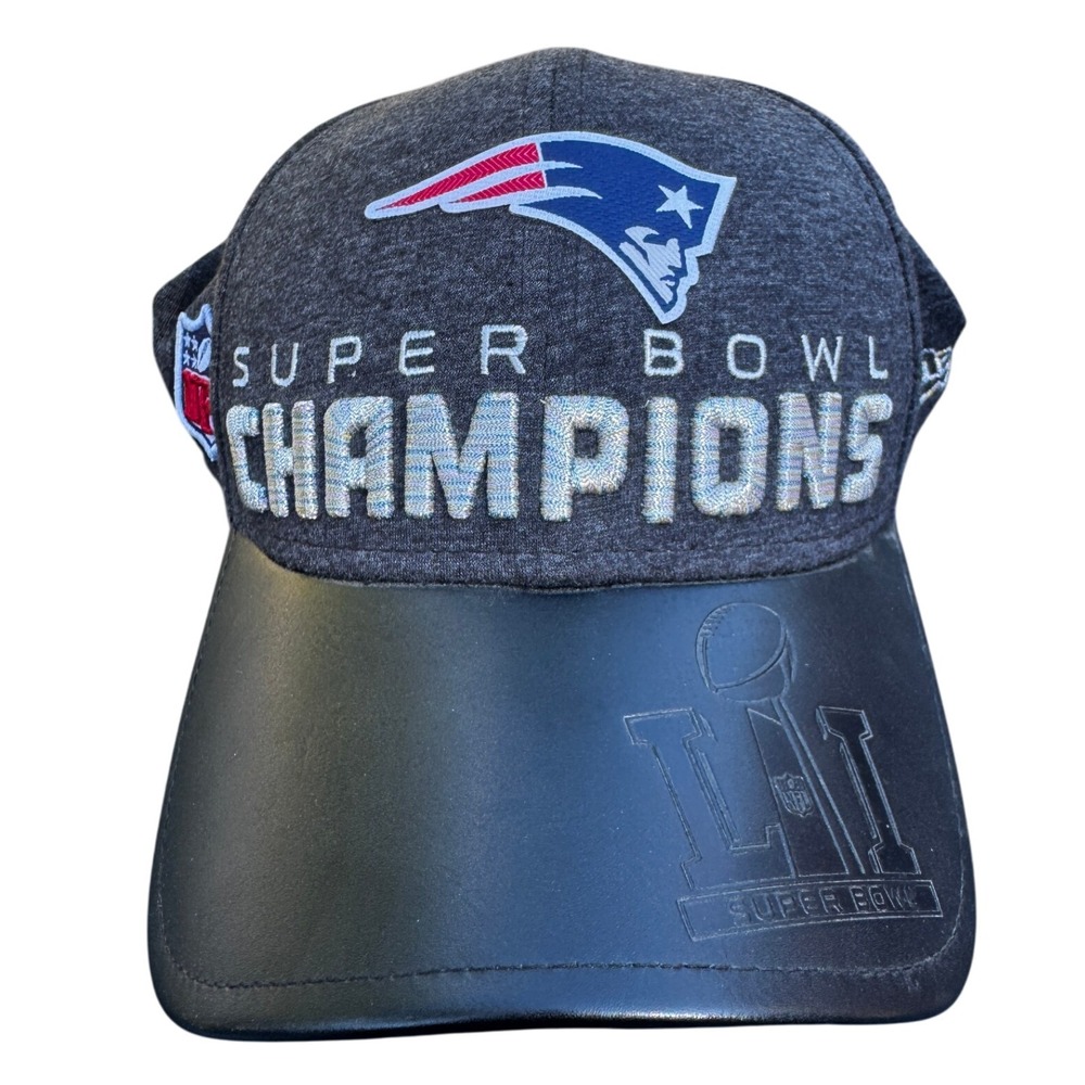 New England Patriots Super Bowl‎ LI Champions New Era 9FORTY Hat strapback EUC